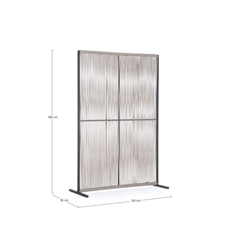 Beige Room Divider - Charcoal & Grey
