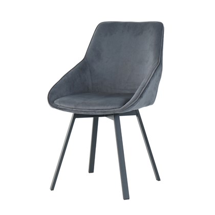 Dining Chair Velvet - D. Grey