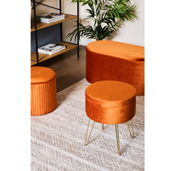 Storage Stool  – Velvet Bri