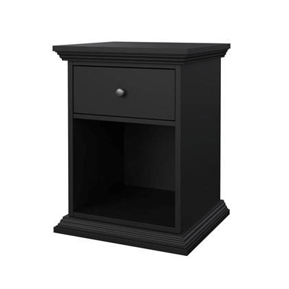 Black North Nightstand 1 drawer