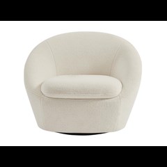 Lounge Swivel Chair – Cream