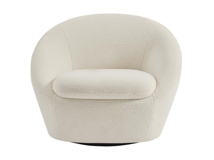 Lounge Swivel Chair – Cream
