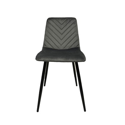 Dining Chair Dark Grey velvet