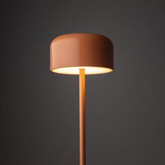 Noa Salmon LED Floor Lamp – Salmon & White