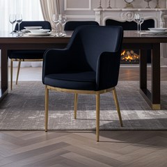 Armchair Gold Plated Iron Tube Legs