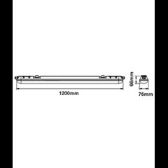 LED Waterproof Lamp 1200mm 36W Natural White