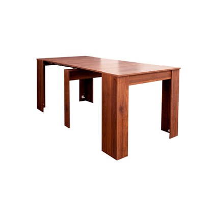 Extendable Dining Table Wood Grain Finish