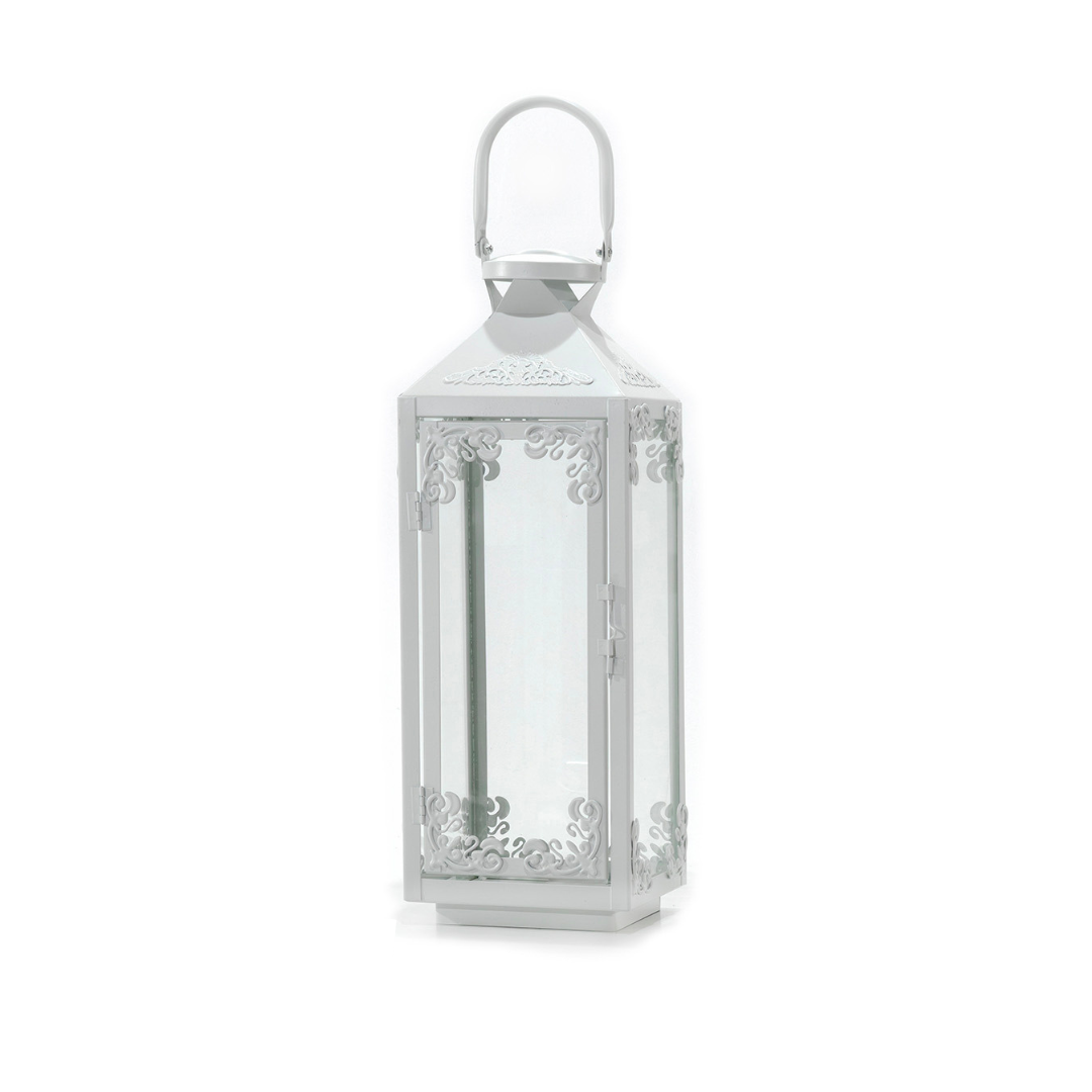 Lantern 16xH47cm – White