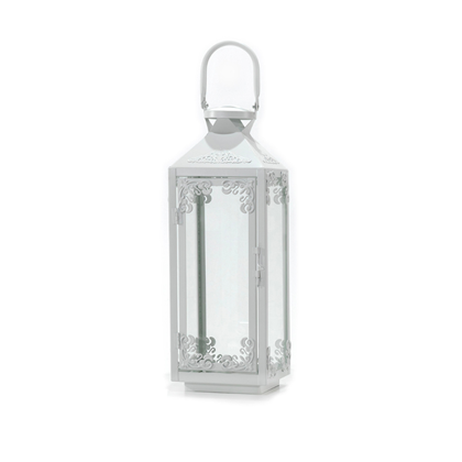 Lantern 16xH47cm – White