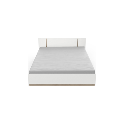 Bed 160x200 cm – Kronberg/Waterford Oak & Matt White