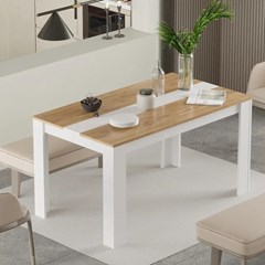Dining Table - Oak & White