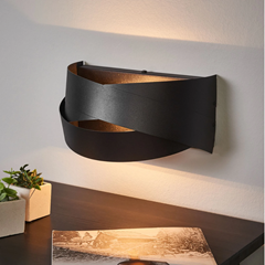 Tornado Wall Lamp Black