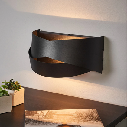 Tornado Wall Lamp Black