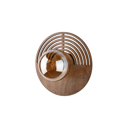 Modern Oak Wall Sconce with G9 Socket - Wooden Lampshade