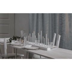 Candlestick 14 Lights White