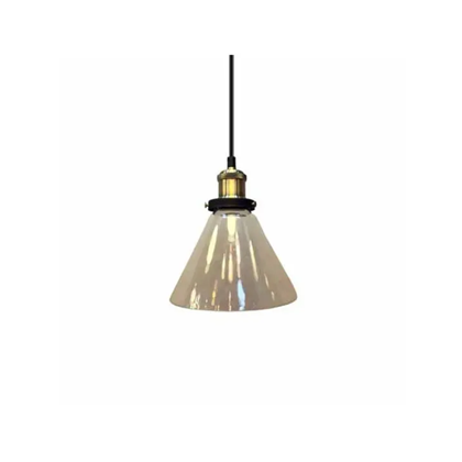 Transparent Glass Pendant Metal Series