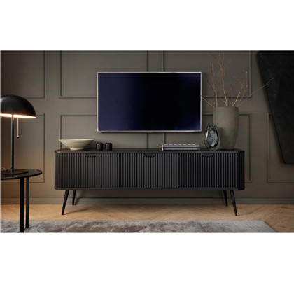 TV Unit 3 Drawers – Black