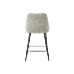 Bar Stool - Light Grey & Black