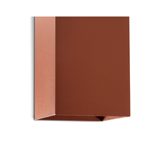 Lune Square Wall Light – Terracotta & Black
