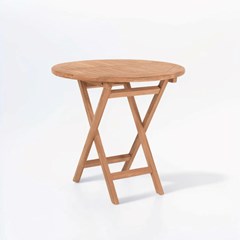 Teak Folding Round Table Set of 5