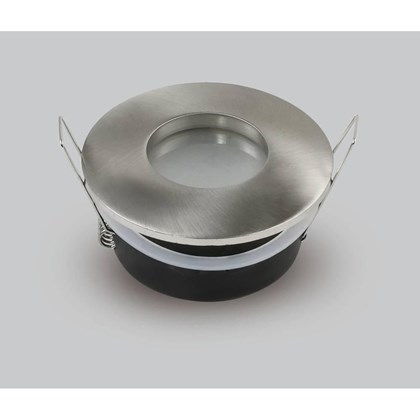 Spotlight Fixture Round GU10 35W IP65 - Satin Nickel