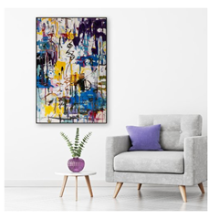 Colourful Energy Acryl Painting 100X150