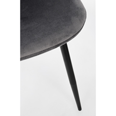 Dark Grey Velvet Chair