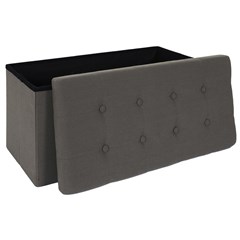 Foldable Bench Pouf in Grey