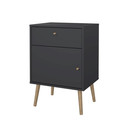 Grey Bodo Nightstand 1 door & 1 drawer