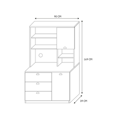Wooden Kitchen Buffet