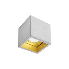 Surface Mounted Grey Concrete and Gold