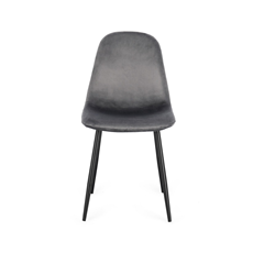 Dark Grey Velvet Chair