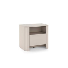 Nightstand 1 Shelf 1 Door – Cashmere