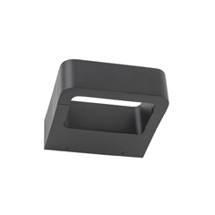 LED Wall Light – Graphite & Transparent
