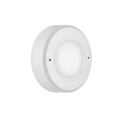 Stair Round Wall Light - White