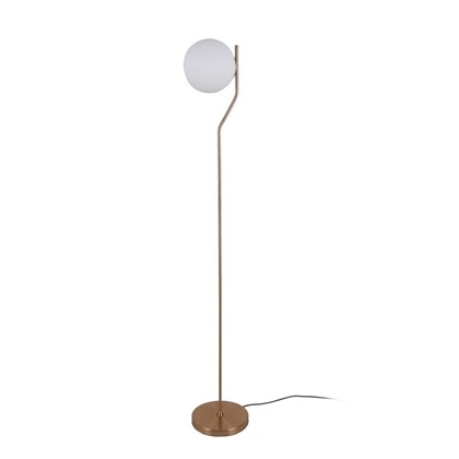 Maui Floor Lamp Opal Antique Gold E27