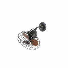 Ceiling and Wall Fan S  - Brown & Walnut