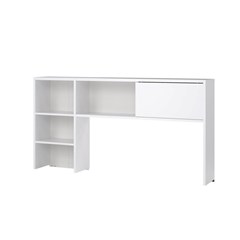 White Function Plus Hutch with 1 sliding door