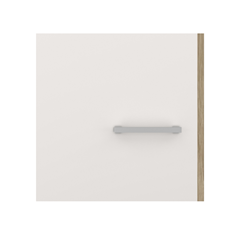 Wardrobe with 3 Hinged Doors – Kronberg Oak & Matt White