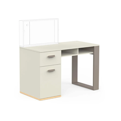 Desk 120x60x77 cm – Beige & Grey