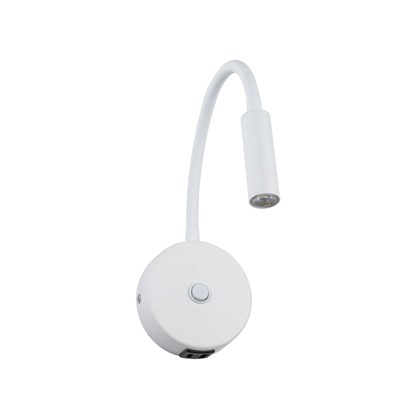 Wall Lamp 1USB White
