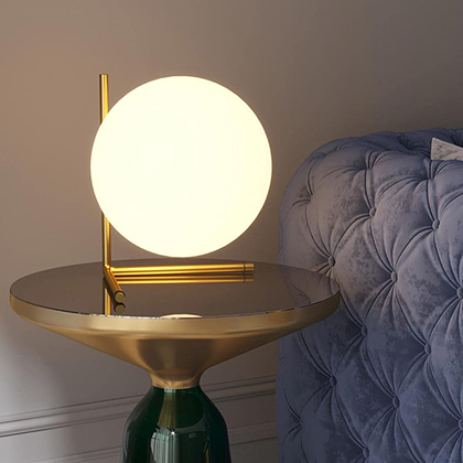 Brass Table Lamp - D250mm H360mm