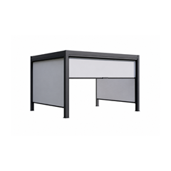 Pergola Zip Screen – Manual, Grey