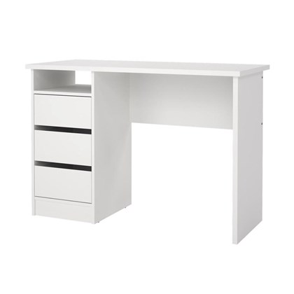 White Function Plus Desk 3 drawers