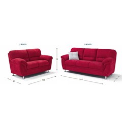 Sofa 2-Seater 00296-R18