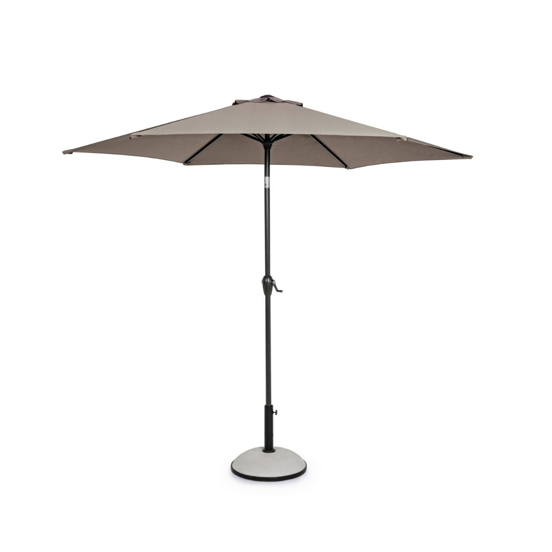 Taupe Outdoor Parasol 2.7M W-Tilt