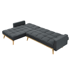 Corner Sofa Bed - Dark Grey