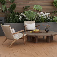 Outdoor WPC Tiles 30x30x2.1 cm – Maple Wood