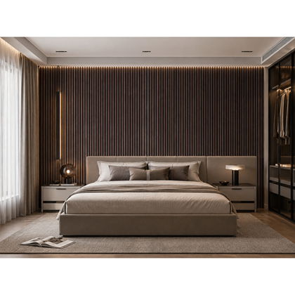 Acoustic Panel  60x 280 cm – Smoked Dark Oak