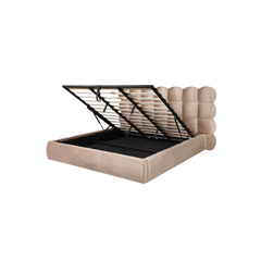 Upholstery Bed with Gas Lift 180x200 - Taupe